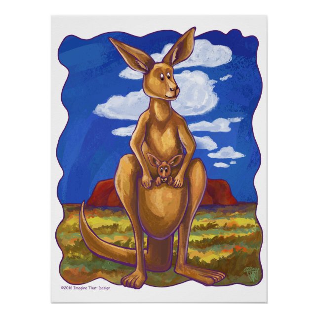 Kangaroo Gifts & Accessories Poster (Front)