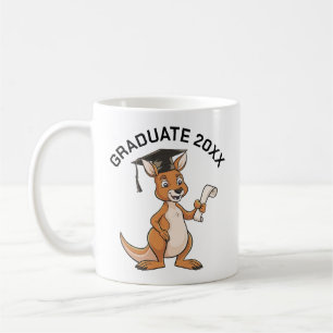 Kangaroo Graduation Personalized Coffee Mug