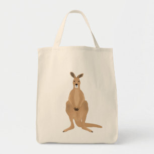 Kangaroo Grocery Tote Bag