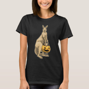 Kangaroo Halloween Pumpkin T-Shirt