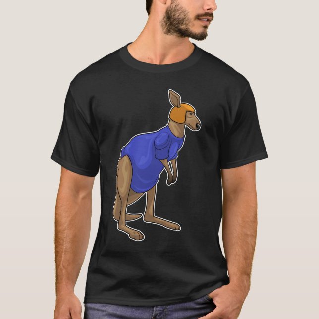 Kangaroo Helmet Football T-Shirt (Front)