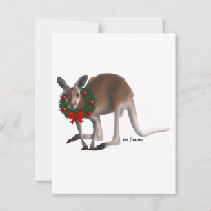 Kangaroo - holiday card