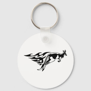 Kangaroo Hopping Keychain