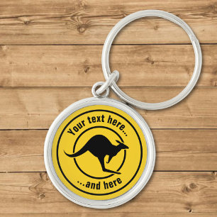 Kangaroo Icon Keychain