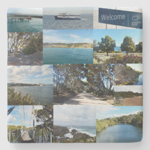 Kangaroo Island, Australia, Photo Collage,   Stone Coaster