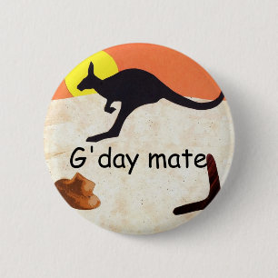 Kangaroo Jillo 2 Inch Round Button
