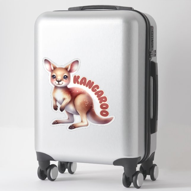 KANGAROO (JOEY) - NURSERY STICKER (Suitcase)
