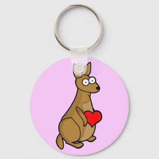 kangaroo love keychain