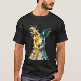 Kangaroo Lover Wildlife Motif Wallaby Animal Graph T-Shirt