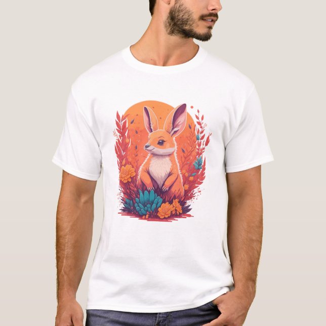 Kangaroo lovers - kangaroo artwork T-Shirt (Front)