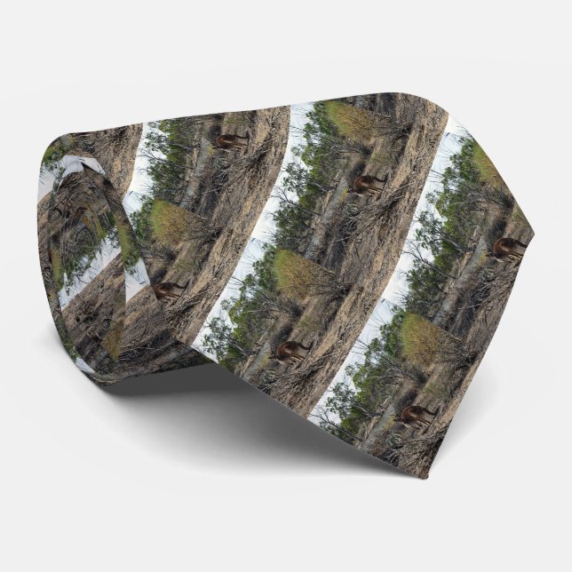 Kangaroo Meanwhile At The Billabong, Tie (Rolled)