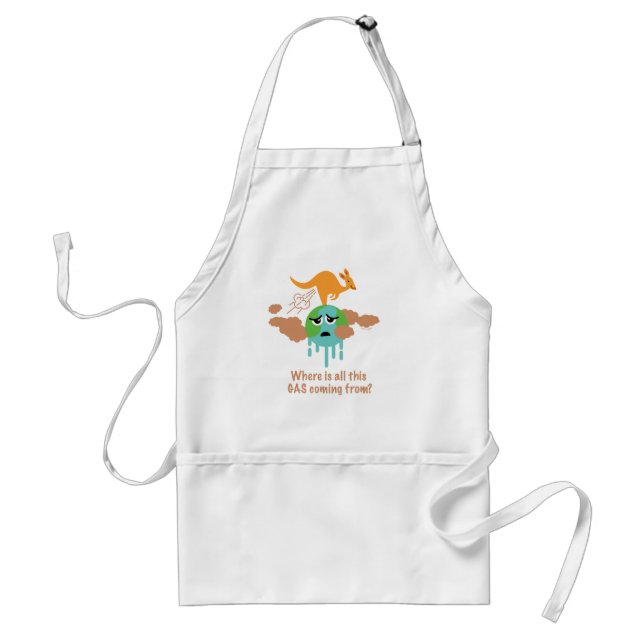 Kangaroo Methane Fart Standard Apron (Front)