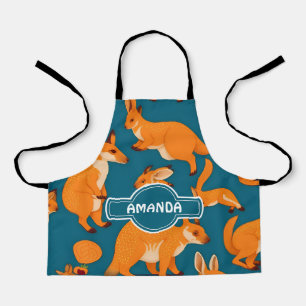 Kangaroo Mosaic Colourful Personalized Pattern Apron