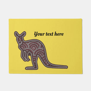 Kangaroo Mosaic Customizable Doormat