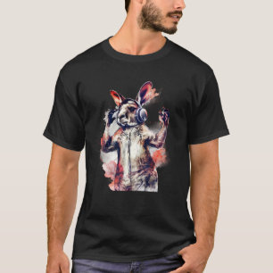 Kangaroo Motif Animal Lover Forest Art Headphone N T-Shirt