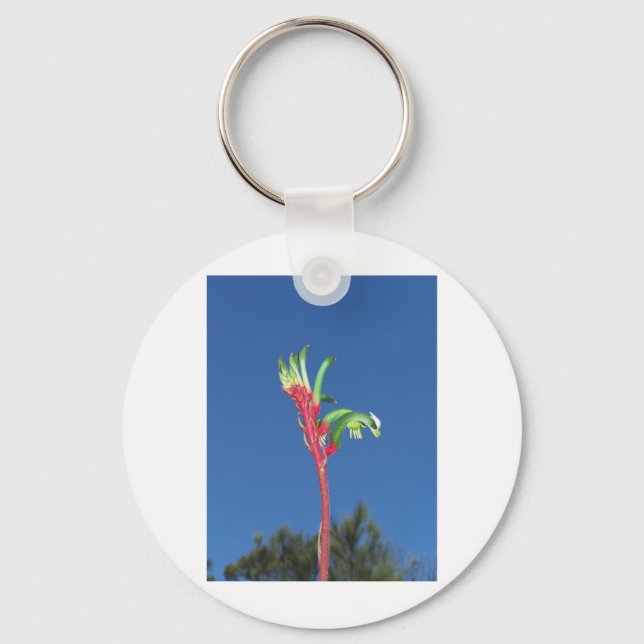 KANGAROO PAW PLANT KEYCHAIN (Front)