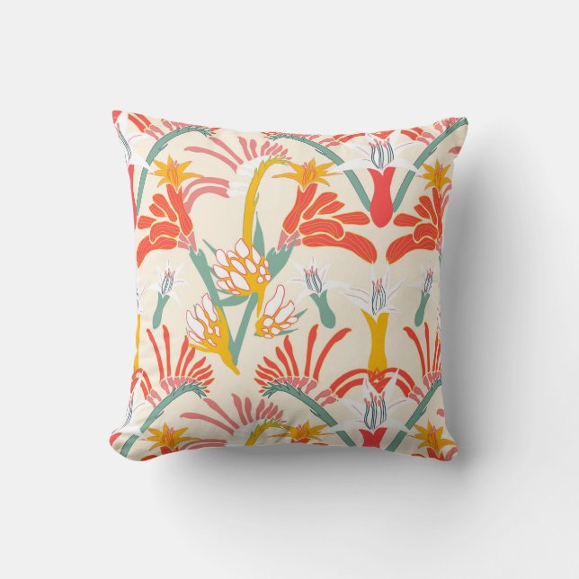 Kangaroo Paw Throw Pillow (Front)