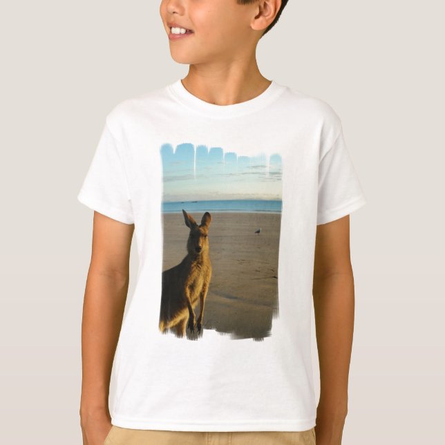 Kangaroo Photo Kid's T-Shirt (Front)