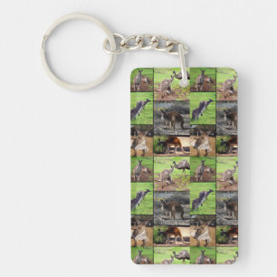 Kangaroo Picture Collage, Keychain