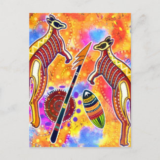 Kangaroo postcard