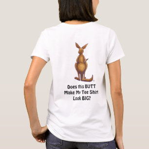 Kangaroo Question Front and Back T-Shirts