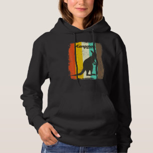 Kangaroo Retro 70s Vintage Cute Animal Hoodie