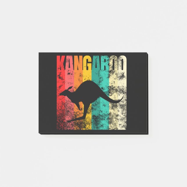 Kangaroo Retro Post-it Notes (Front)