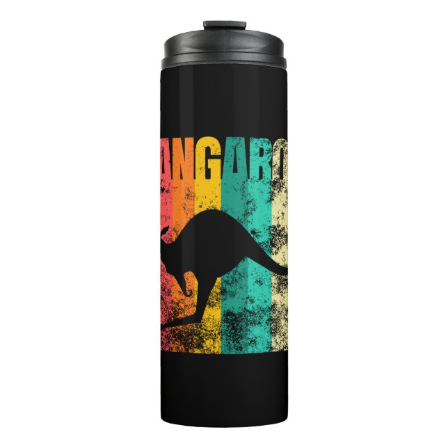 Kangaroo Retro Thermal Tumbler (Front)