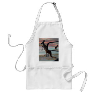 Kangaroo Sea Breezes Illusion Art, Standard Apron