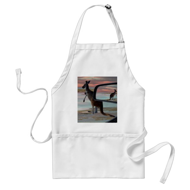 Kangaroo Sea Breezes Illusion Art, Standard Apron (Front)