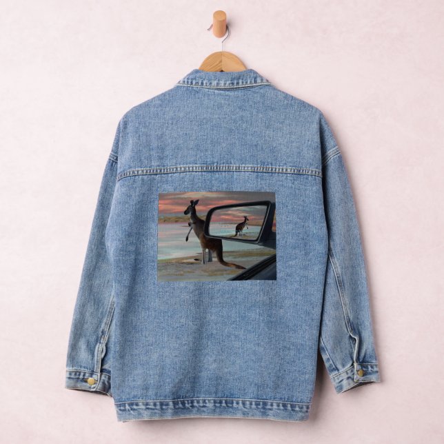 Kangaroo Sea Breezes, Ladies Denim Jacket (Hangar)