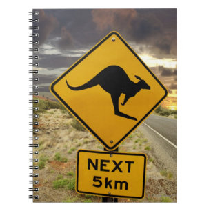 Kangaroo sign, Australia Notebook