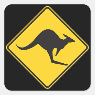 kangaroo sign stickers