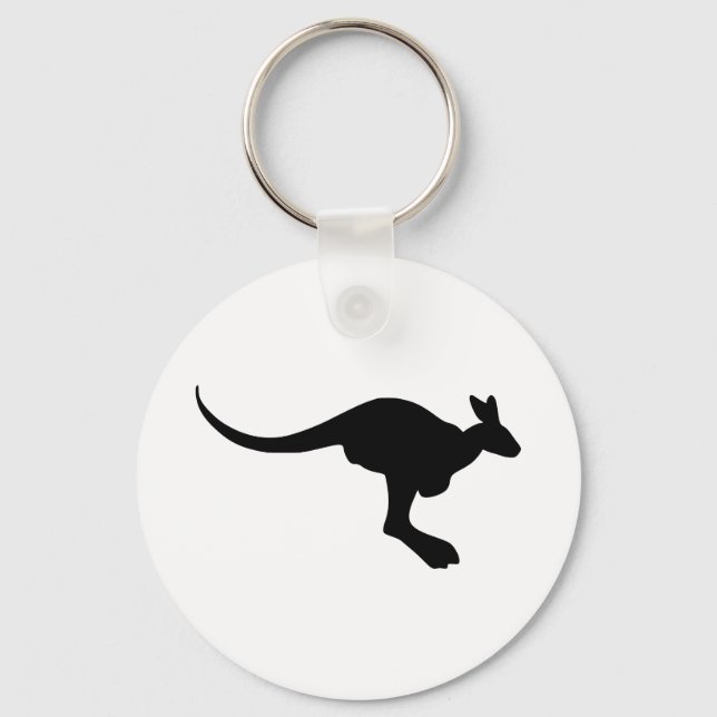 Kangaroo Silhouette Keychain (Front)