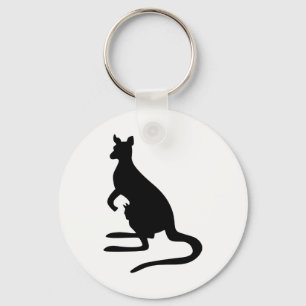 Kangaroo Silhouette Keychain