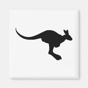 Kangaroo Silhouette Magnet