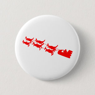 Kangaroo Sleigh 2 Inch Round Button