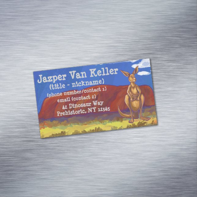 Kangaroo Stationery Magnetic Business Card (In Situ)