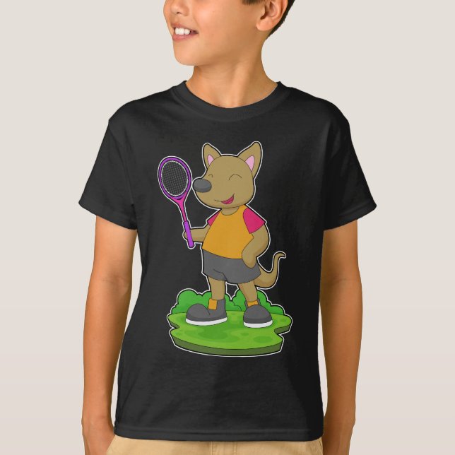 Kangaroo Tennis Tennis racket T-Shirt (Front)