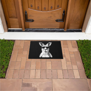 Kangaroo Wearing Sunglasses Funny Animal Australia Doormat