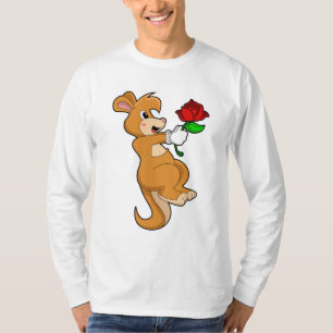 Kangaroo with Flower T-Shirt