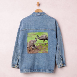Kangaroos And Emu, Ladies Denim Jacket