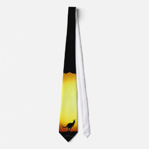 Kangaroos in the Australian Outback Tie