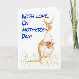 Kangaroos Mother's Day Card
