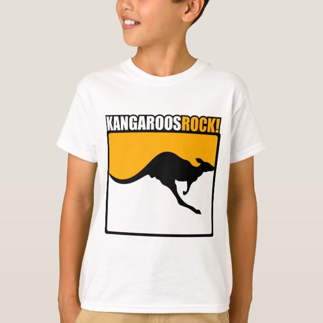 Kangaroos Rock! T-Shirt (Front)