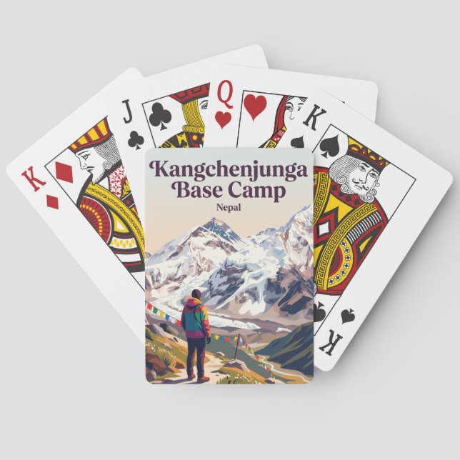 Kangchenjunga Base Camp Nepal Playing Cards (Back)