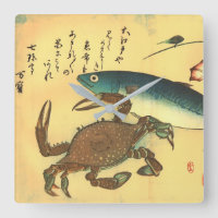 Kani or Kegani & Saba - Hiroshige's Japanese Fish