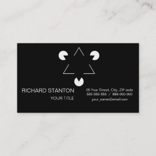Kanizsa triangle business card