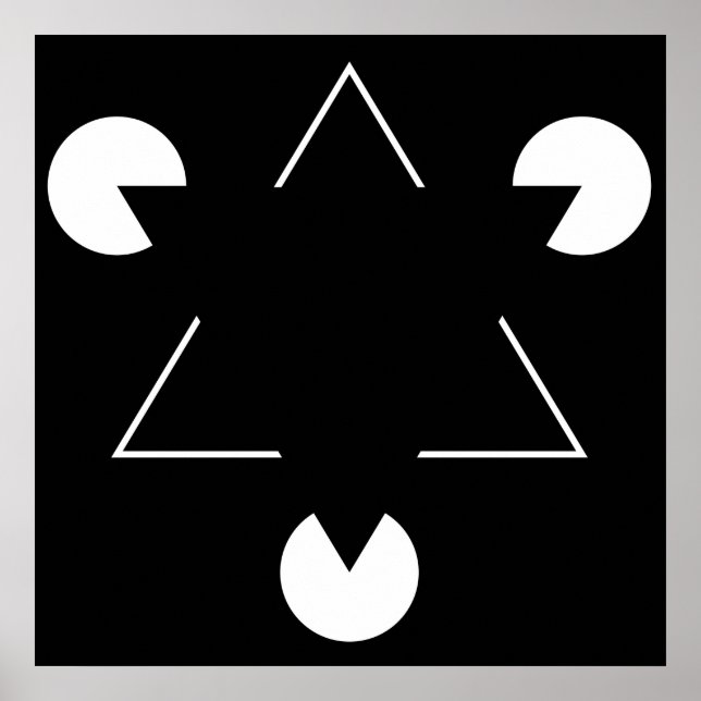 Kanizsa triangle poster (Front)