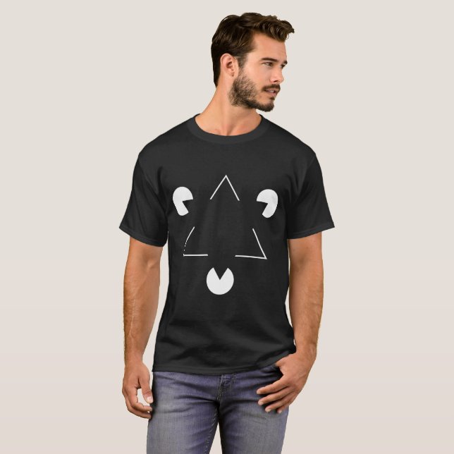 Kanizsa triangle T-Shirt (Front Full)